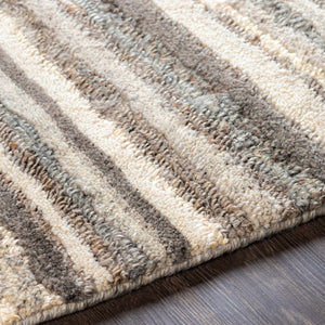 Burnage Striped Jute&Wool Area Rug