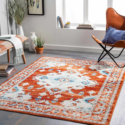 Liciada Rust Area Rug - Clearance