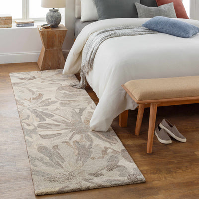 Ilfeld Athena Beige Floral Wool Rug