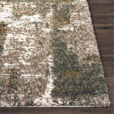 Bronx Brown&Green Plush Rug