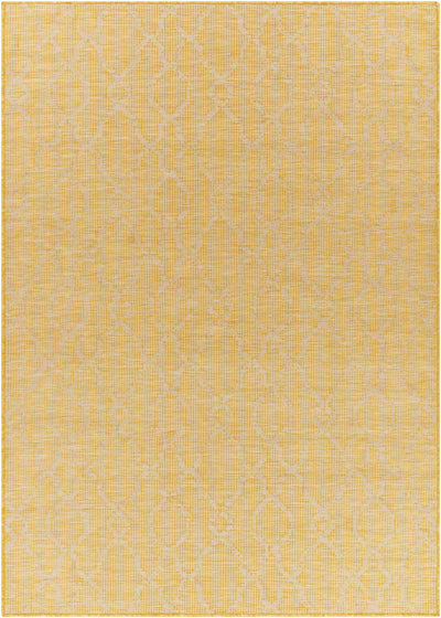 Brocton Yellow Flatweave Rug - Clearance