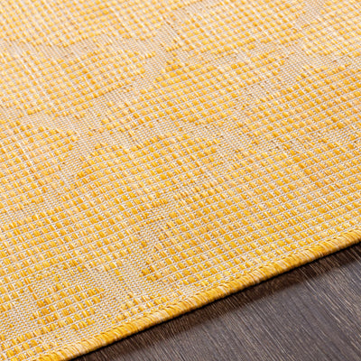 Brocton Yellow Flatweave Rug - Clearance