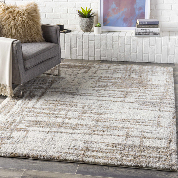 Broulee Abstract Striped Plush Rug