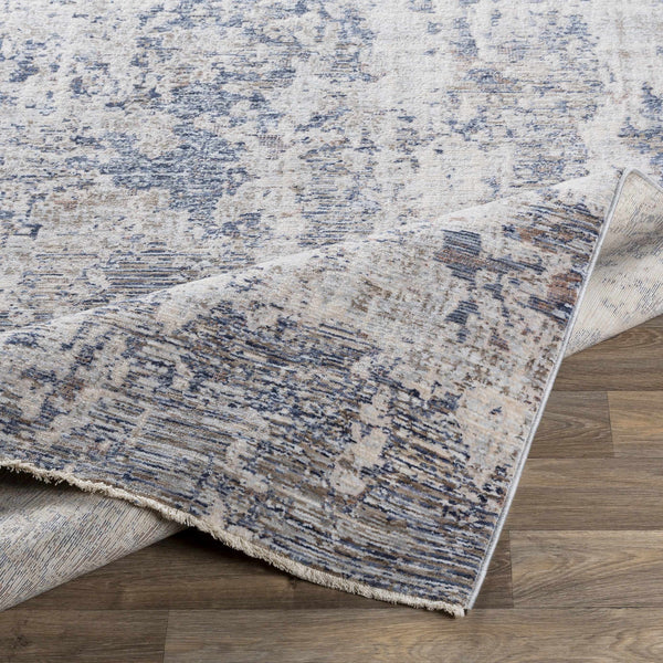 Broxbourne Abstract Denim Viscose Area Rug