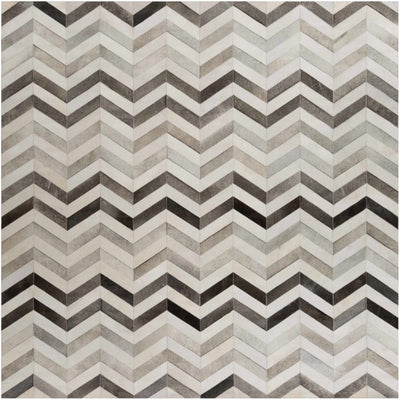 Bristolville Premium Chevron Leather Area Rug