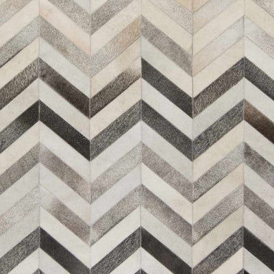 Bristolville Premium Chevron Leather Area Rug