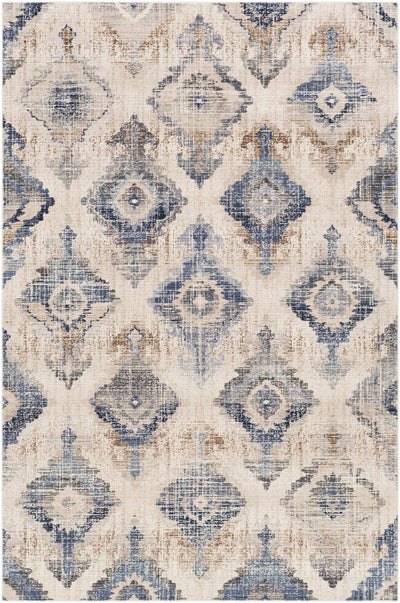 Buckner Blue Diamonds Rug - Clearance