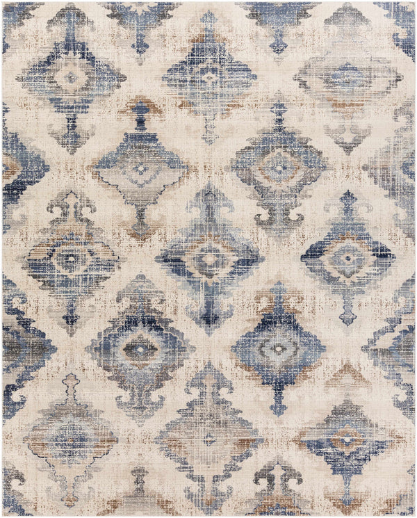 Buckner Blue Diamonds Rug - Clearance