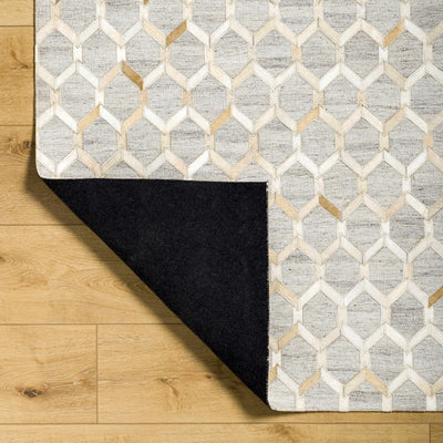 Byng Premium Leather&Viscose Area Rug