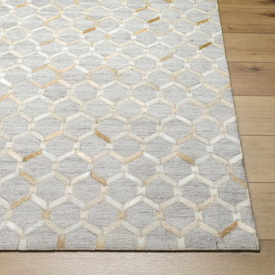 Byng Premium Leather&Viscose Area Rug