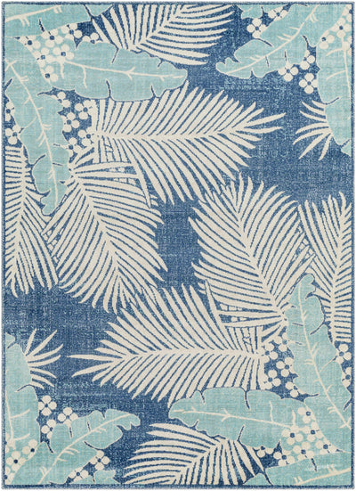 Cachi Floral Blue Area Rug