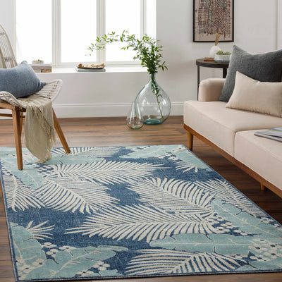 Cachi Floral Blue Area Rug