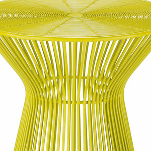 Calauag Yellow Modern Wire Drum End Table