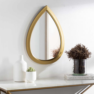 Caticlan Gold Framed Round Mirror