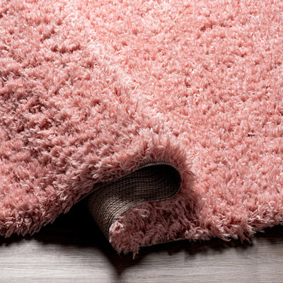 Siari Solid Pink Shag Rug - Clearance