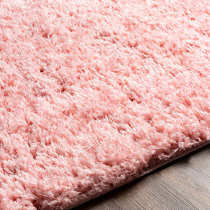 Siari Solid Pink Shag Rug - Clearance