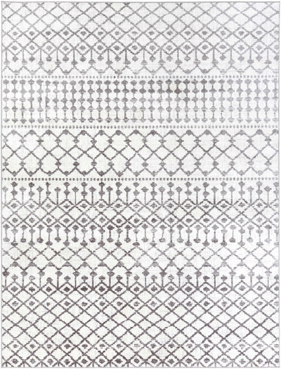 Chanhassen White/Charcoal Trellis Rug - Clearance