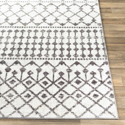 Chanhassen White/Charcoal Trellis Rug - Clearance