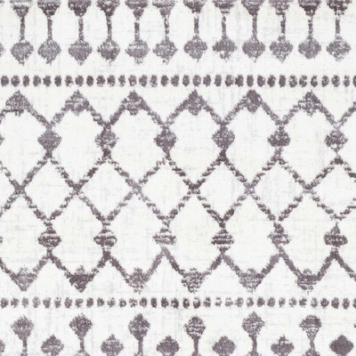 Chanhassen White/Charcoal Trellis Rug - Clearance