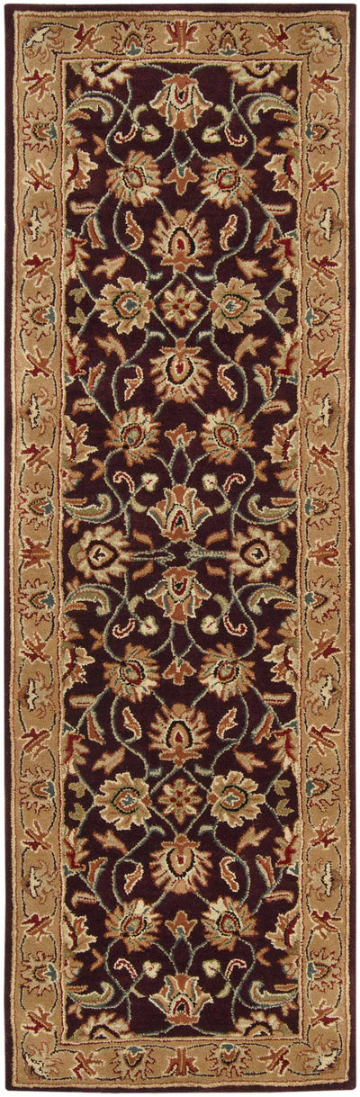 Cherryfield Burgundy 1024 Wool Area Rug