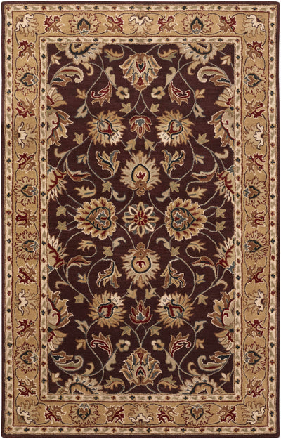 Cherryfield Burgundy 1024 Wool Area Rug