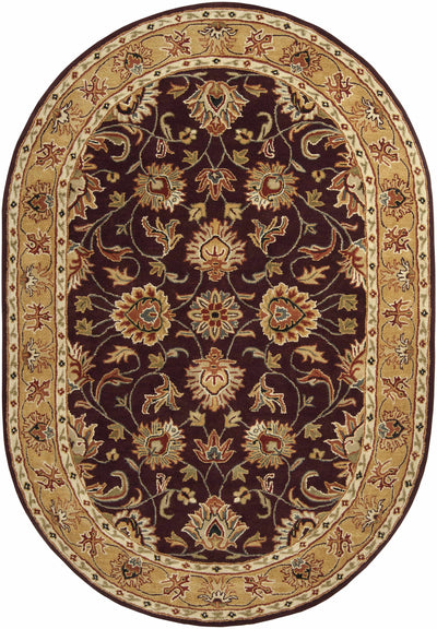 Cherryfield Burgundy 1024 Wool Area Rug