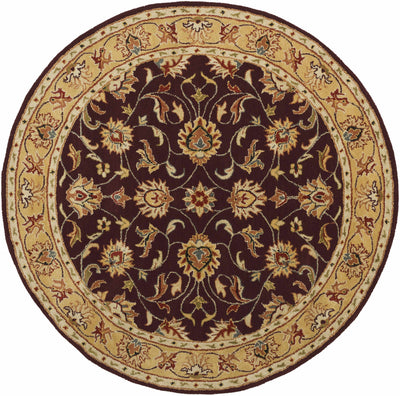 Cherryfield Burgundy 1024 Wool Area Rug