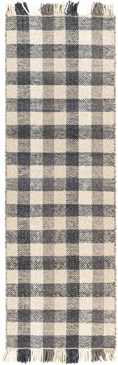 Chilliwack Gray Plaid Wool Rug