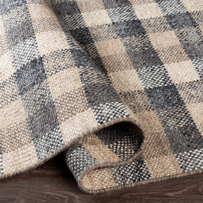 Chilliwack Gray Plaid Wool Rug