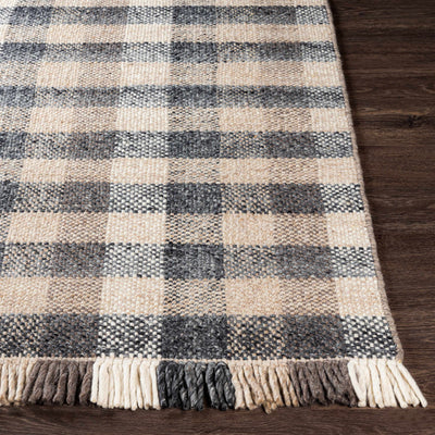 Chilliwack Gray Plaid Wool Rug