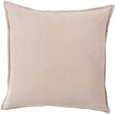 Christine Beige Square Throw Pillow