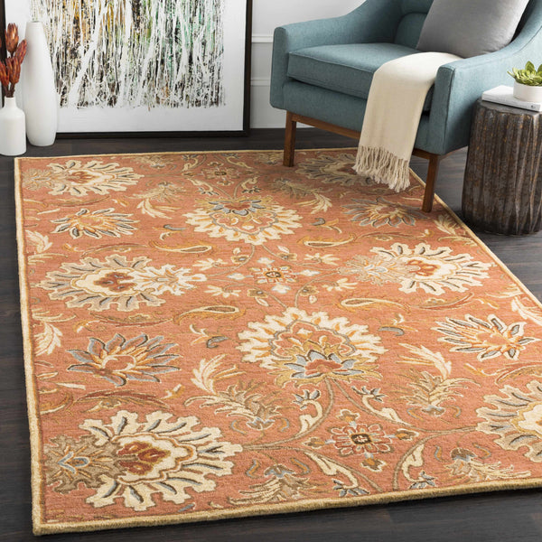 Chesterton Hand Tufted Orange 1112 Area Rug  - Promo