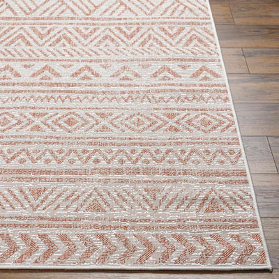 Novato Pink All Over Pattern Performance Rug