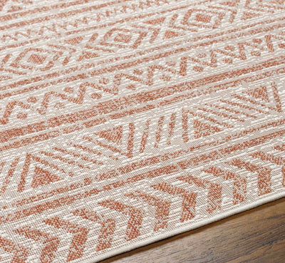 Novato Pink All Over Pattern Performance Rug