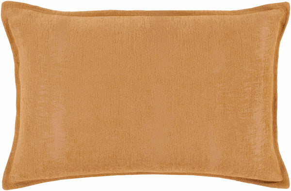 Chunky Burnt Orange Square Throw Pillow