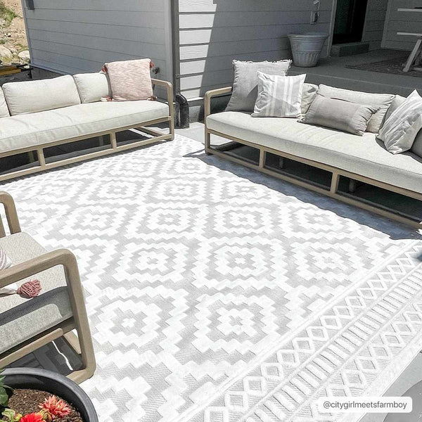 Feya Cream Outdoor Rug - Clearance