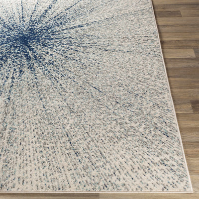 Cliffside 8x10 White/Blue Modern Rug - Clearance