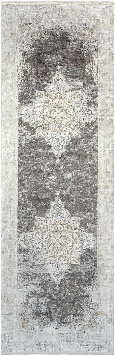 Calion Distressed Charcoal Luxury Area Rug