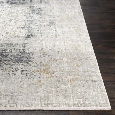 Calion Distressed Charcoal Luxury Area Rug