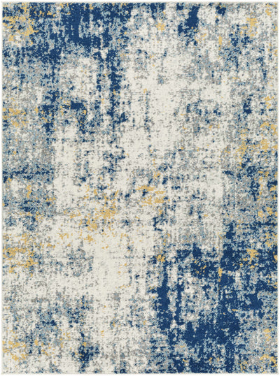 Cloyne Abstract Denim Area Rug - Clearance