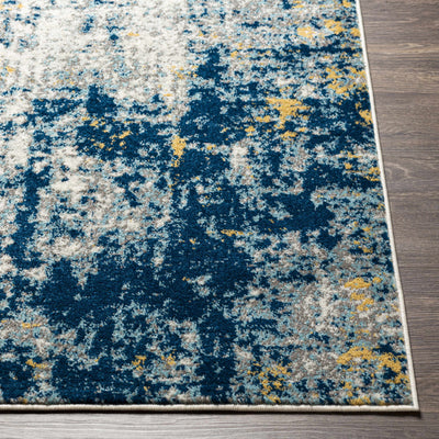 Cloyne Abstract Denim Area Rug - Clearance