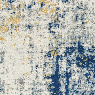 Cloyne Abstract Denim Area Rug - Clearance