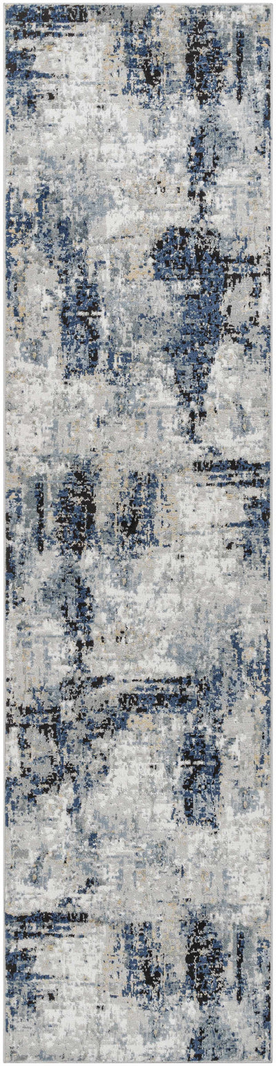 Campsall Abstract Blue Rug