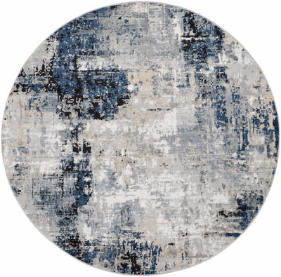 Campsall Abstract Blue Rug