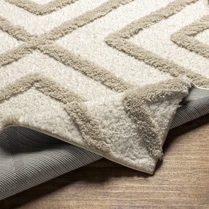 Candijay Mocha High-Low Shag Rug - Clearance