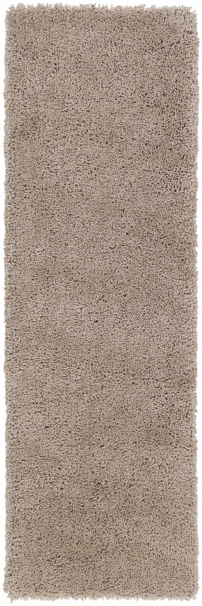 Tingly 2x3 Hand Woven Solid Cream Shag Rug - Clearance