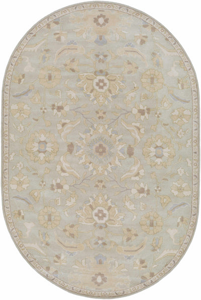 Copen Beige Floral Wool Rug