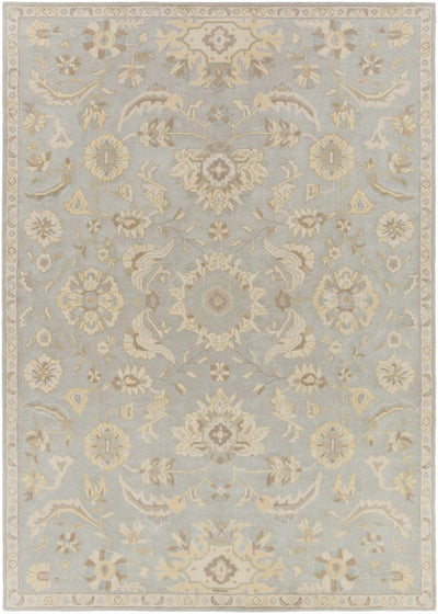 Copen Beige Floral Wool Rug