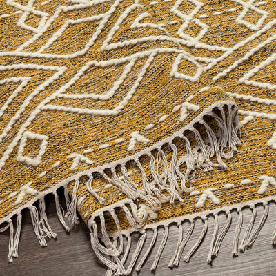 Skedee Mustard/Cream Diamond Carpet - Clearance