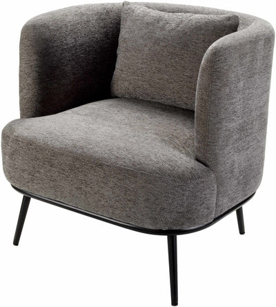 Courtisols Modern Curved Gray Accent Chair